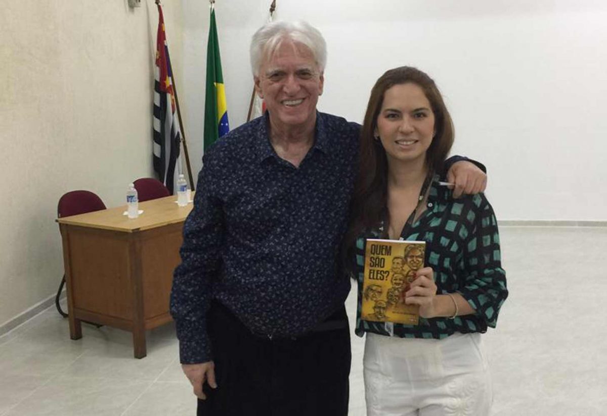 O Prof. Dr. Fagundes e a Dra. Maria Carolina Pantaleão Bernardes